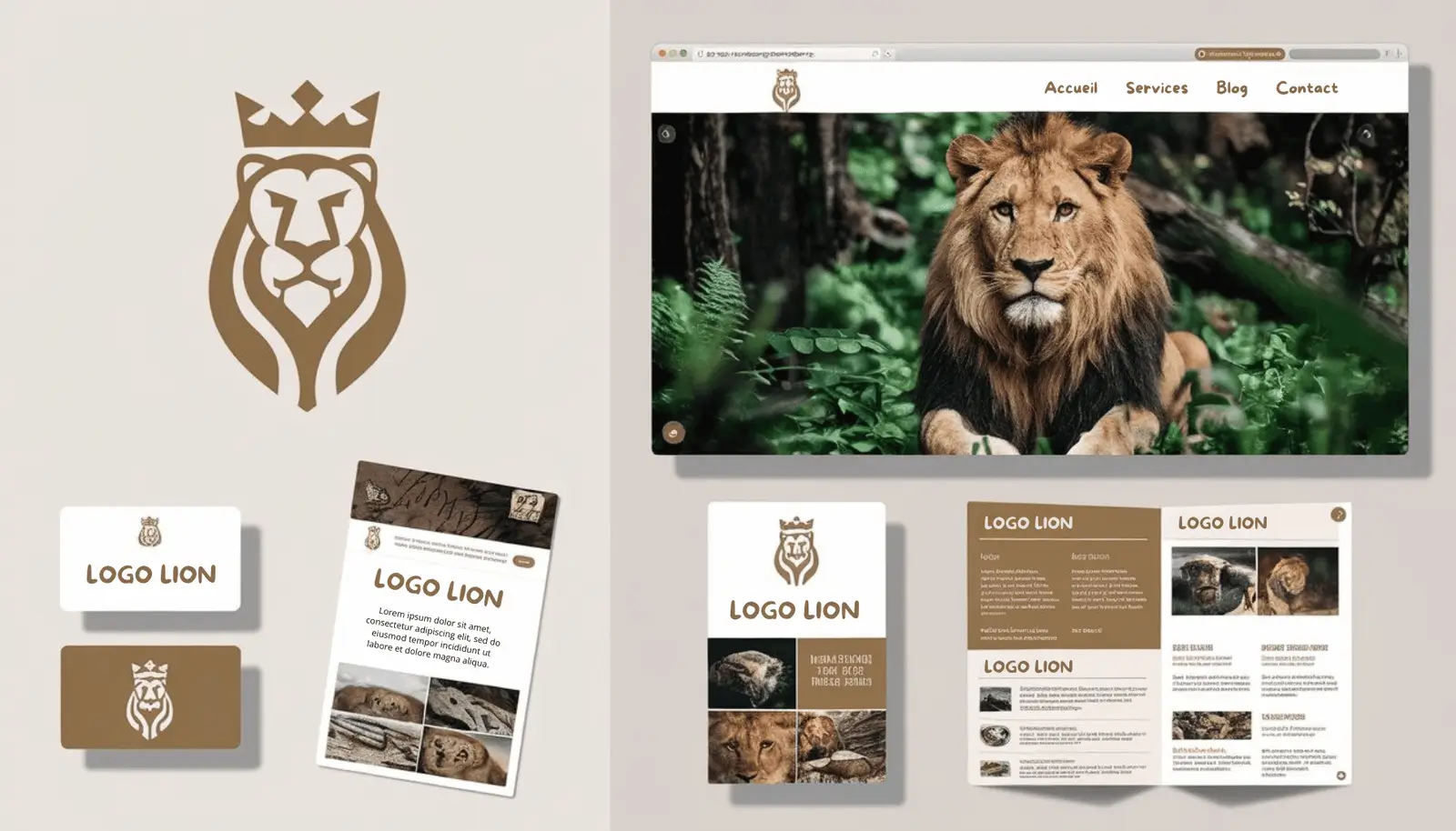 Conception de logos et supports graphiques professionnels